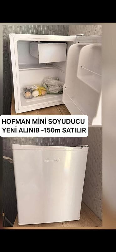 magintafon satisi: Mini Hoffman Soyuducu Satılır, rəng - Ağ — 2