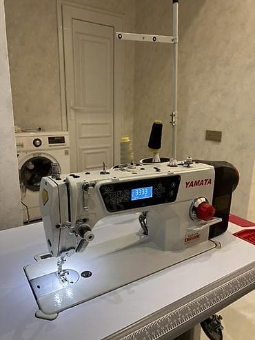 tikiş maşın ustası: Yamata sənaye tikiş maşını – stol və pedalla tam komplekt — 4