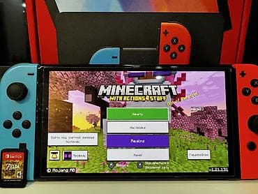 Nintendo switch oled Konsol 3 aydir alinib, yeni veziyyetdedir Rengi