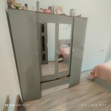 ucuz kravatlar: İşlənmiş, 4 qapılı, Siyirməli, Qəhvəyi, Digər material, Açılan, Düz dolab — 3