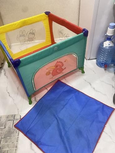 leqo oyuncaqlar: Uşaq üçün oyun çitləri (playpen) - Rəngli, yumşaq parça və möhkəm — 1