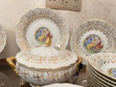 Nahar dəsti, rəng - Ağ, Farfor, Almaniya