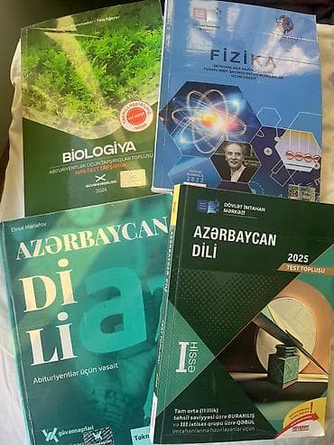 Buraxılış və qəbul imtahanlarına hazırlıq üçün kitablar dəsti satılır — 3