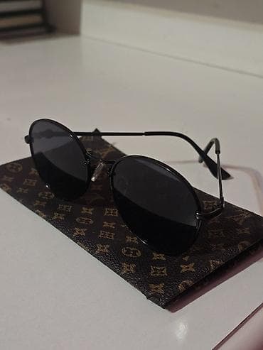 emporio armani eynək: Dairəvi formalı gün eynəyi - Çərçivə: nazik, qara metal; yüngül — 1