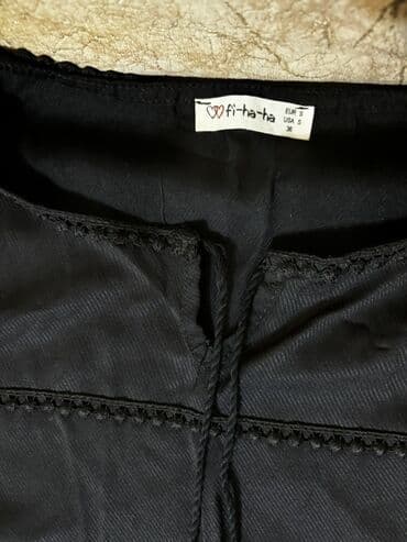 Çimərlik geyimləri: Qara bluz – ölçü S - Model: Uzunqol, yaxası iplə bağlanan/tasselli - — 3