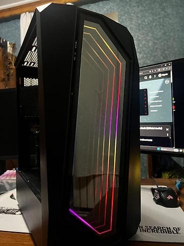 irşad electronics notebook: Masaüstü oyun kompüteri – RGB ön panel işıqlandırmalı qara Mid‑Tower — 2