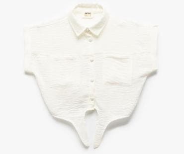 koton baki: Məhsul: Qız uşaqları üçün qısaqol düyməli köynək-top - Brend: Koton — 1