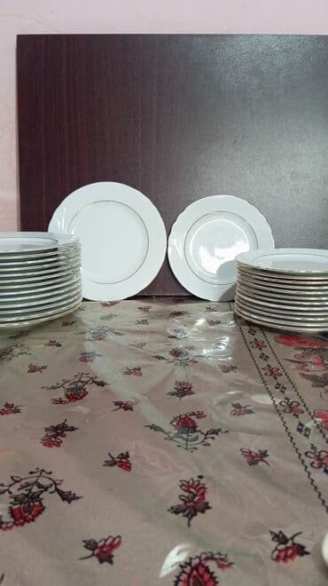 əşya alıram: Nəlbəkilər, rəng - Ağ, Farfor — 3