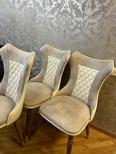 komputer stullari: Mebel dəsti – klassik yemək masası və 6 stul Masanın qiyməti: 200 AZN — 8