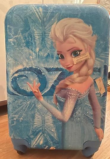 Uşaq üçün sərt korpuslu çamadan – Frozen/Elsa dizaynlı - Ön tərəfdə — 1