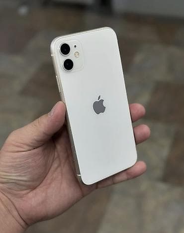 apple watch 1: IPhone 11, 128 GB, Ağ, Zəmanət, Simsiz şarj, Face ID — 1