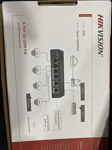 tp link ex520: Hikvision 4-Port 10/100M PoE Switch - Model: 10/100M Unmanaged PoE (4 — 2