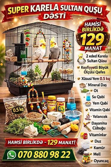 SUPER Karela Sultan Quşu Dəsti Hamısı birlikdə – 129 manat (şəkildə