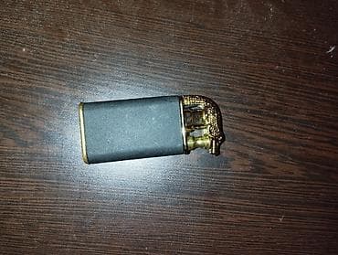 Klassik benzinli cib alışqanı – dekorativ qızılı “krokodil” başlı