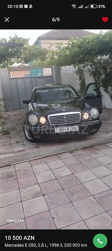 diffuser satisi: Mercedes-Benz E 280: 2.8 l | 1998 il Sedan — 1