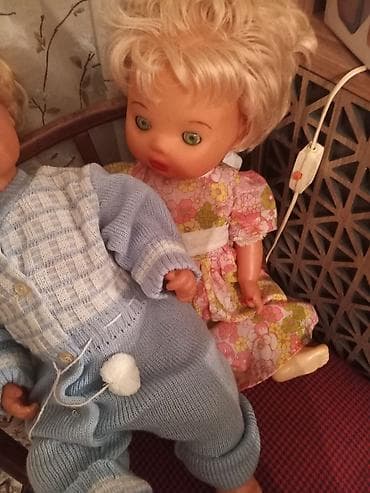 mozaika oyuncaq: Uşaq kuklaları dəsti - 2 ədəd klassik kukla: biri çiçək naxışlı — 2