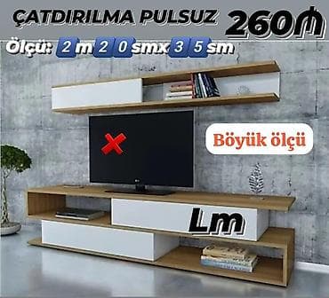 TV STEND / TV altı Yeni və sifarişlə 💥 Qiymət : 260₼ . Ölçü: 2m20sm lalafo.az -da TV STEND / TV altı Yeni və sifarişlə 💥 Qiymət : 260₼ . Ölçü: 2m20sm