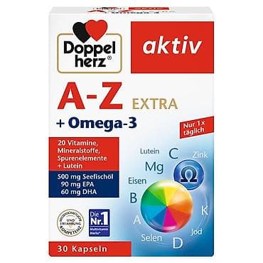Doppelherz aktiv A–Z EXTRA + Omega‑3 – multivitamin kompleksi Məhsul — 1