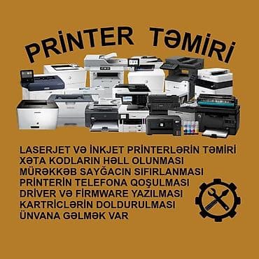 Ремонт принтеров: 📞0103226856 🖨️Laserjet və inkjet printerlərin təmiri ❗Xəta kodların — 1