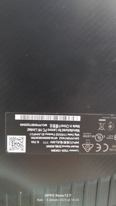 islenmis notebooklar: İşlənmiş Lenovo Legion, 15.6 ", Intel Core i7, 512 GB, Ünvandan götürmə — 2