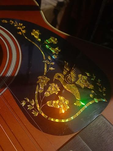rock gitara: Akustik gitara, 6 sim, İşlənmiş, Pulsuz çatdırılma — 4