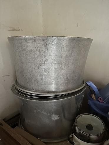 evde sam yandirmaq: Qazan, rəng - Gümüşü, Alüminium, 5-dən çox l — 2