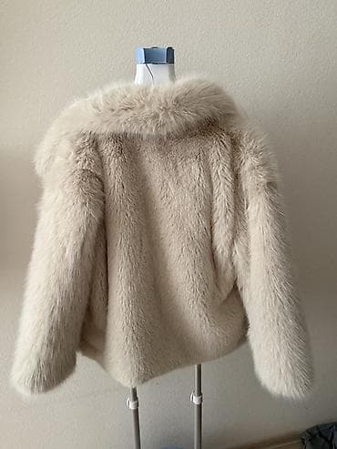 Üst geyimi: ZARA qadın süni kürk paltosu - Model: qısa kəsimli, həcimli yaxalıq — 3