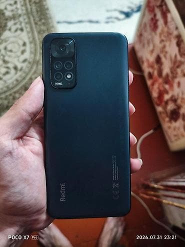 Redmi Note 11, 128 GB, rəng - Qara, Barmaq izi, Face ID — 2