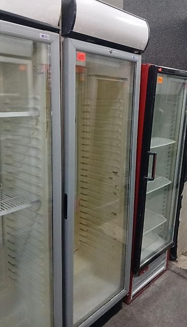 İşıqlı vitrin soyuducu - Şüşə qapılı kommersiya tipli vitrin