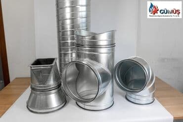 işlənmiş dönər aparatı: Kvadrat formalı hava boruları müxtəlif ölçülərdə və formalarda — 4