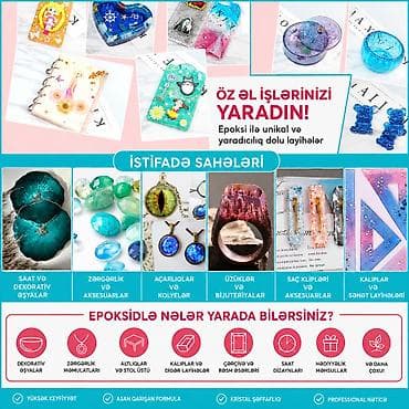 🎨 Epoksi, Parafin, Silikon və Hobi Dünyası Bir Arada! 10 rəng 1 dəst — 2