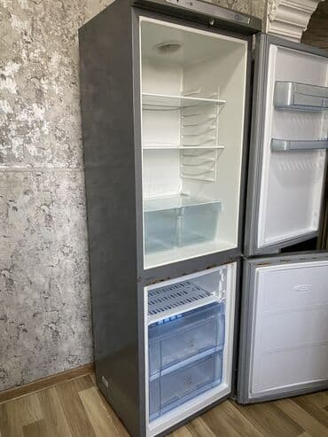 Nehrə aparatları: Yeni 2 qapılı Swizer Soyuducu Satılır, rəng - Boz — 3