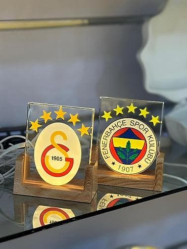 dekor ağac: Akril işıqlı masa dekoru – futbol klublarının loqolu - Material — 1