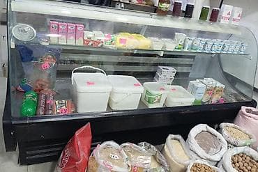 mağaza vitrinləri: Soyuduculu vitrin – ərzaq mağazası üçün - Ön şüşəli, sürüşən qapılı — 1