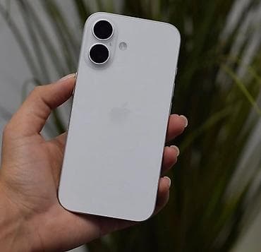 ref iphone: IPhone 16, 128 GB, Ağ, Zəmanət, Simsiz şarj, Face ID — 1