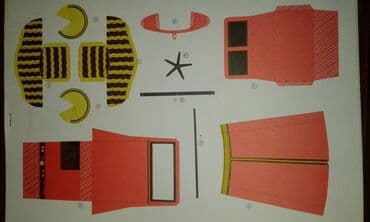 metbex tavan modelleri: Sovet istehsalı olan avtomobil modelin kartondan və kağızdan — 3