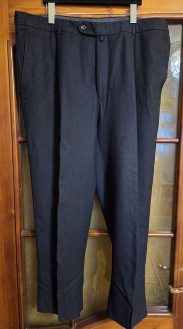 şalvar kişi: Klassik Şalvar, Massimo Dutti, rəng - Qara — 10