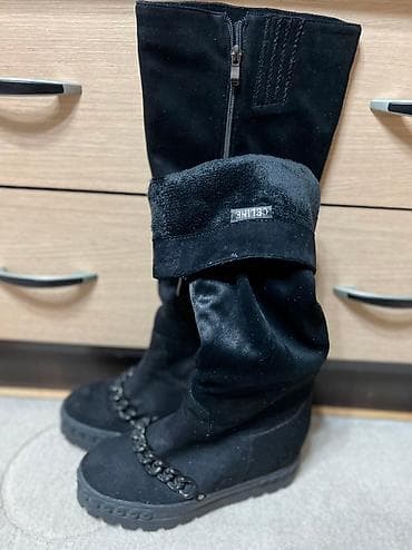 çəkməcə: Çəkmə, Ölçü: 38, rəng - Qara, İşlənmiş — 2