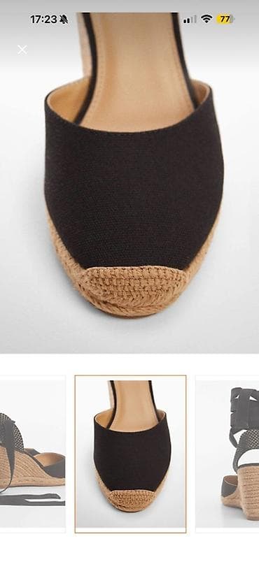 женские босоножки на танкетке: Qadın espadril platforma sandal 38 ölçü 1 dəfə geyinilib yeni kimidir — 5