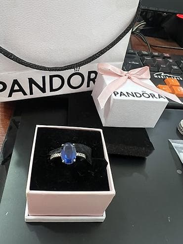 Üzük, Pandora, Gümüş, Sapfir