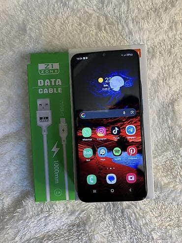 samsung tab a7 128gb: Samsung Galaxy A03, 64 GB, rəng - Qara, Barmaq izi, Face ID — 1
