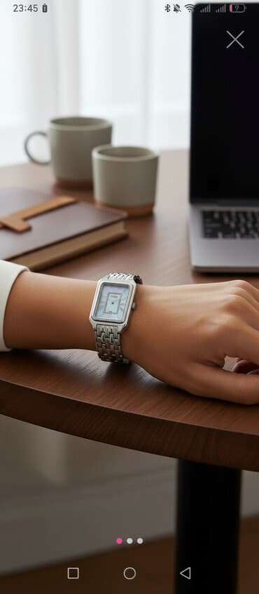 pandora qızıl dəsti: Yeni, Qol saatı, Fossil, rəng - Gümüşü — 1