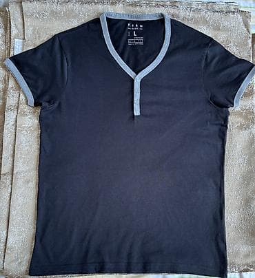 Futbolka, L, rəng - Qara