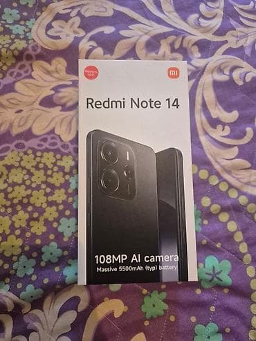 Xiaomi Redmi Note 14 – smartfon Əsas xüsusiyyətlər: - 108MP AI kamera