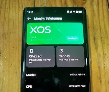 Infinix Note 40 Pro, 256 GB, rəng - Yaşıl, Sensor