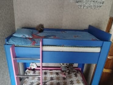 örtü: Oğlan və qız üçün, Çarpayı, Matras ilə, Siyirməli, Taxta — 3