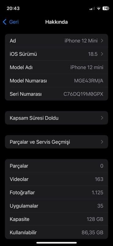 ses dinleme cihazı: IPhone 12 mini, 128 ГБ, Белый, Face ID — 1