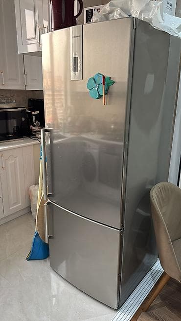 İşlənmiş 2 qapılı Bosch Soyuducu Satılır, rəng - Boz