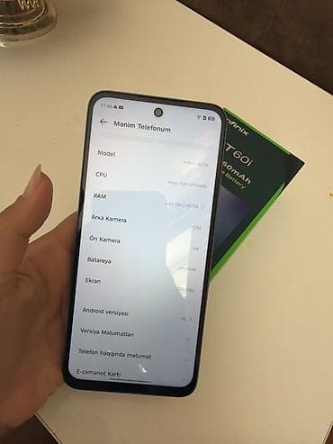 Infinix HOT 50i, 128 GB, rəng - Göy, Sensor — 3