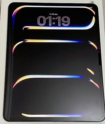 rengli printer: Apple iPad Pro 13 inch m4 256gb yaddaş – Space Black rəng pil 97% — 2